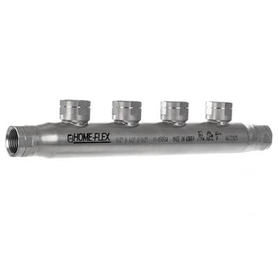 1/2 in. x 1/2 in. x (4) 1/2 in. CSST FIPT Stainless Steel Manifold