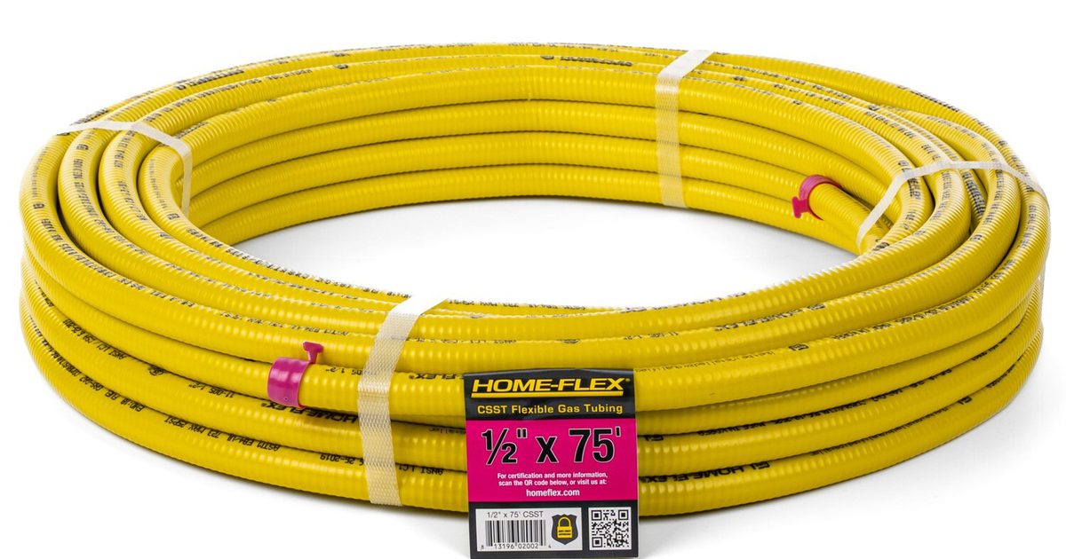 Jacketed Csst HOME-FLEX | 1/2 in. x 75 ft. CSST Corrugated Stainless Steel Tubing